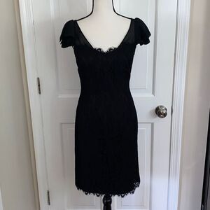 White House Black Market lace overlay cocktail dress size 4